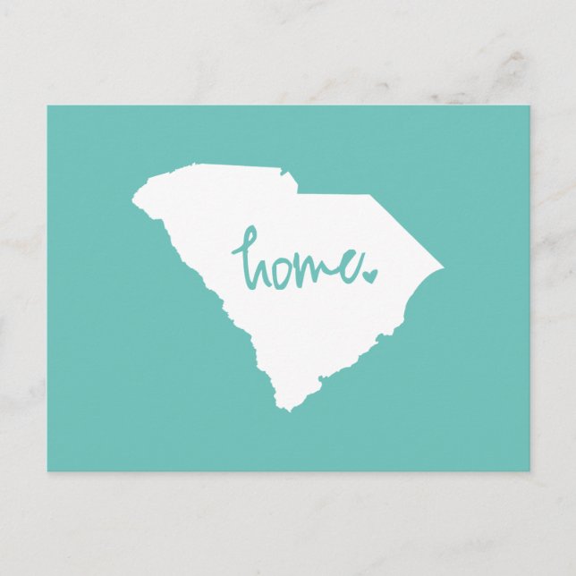 Home South Carolina Custom Colour Postcard (Front)