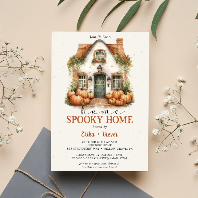Home Spooky Home Halloween Party  Invitation (Creator Uploaded)