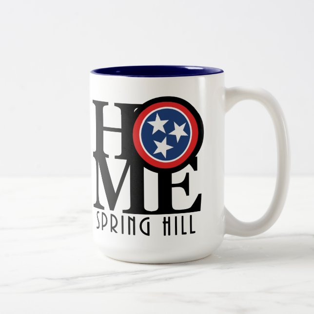 HOME Spring Hill Tennessee 15oz Two-Tone Coffee Mug (Right)