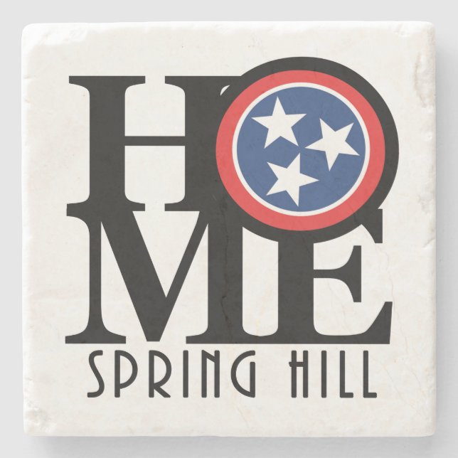 HOME Spring Hill Tennessee Stone Coaster (Front)