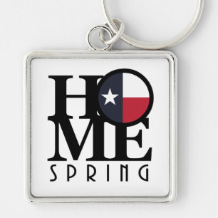 HOME Spring Texas Keychain