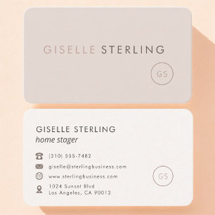 Home Stager Feminine Professional Business Card