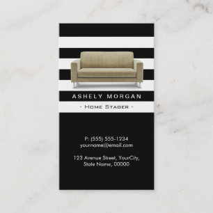 Home Stager Interior Design Modern Classy Style Business Card