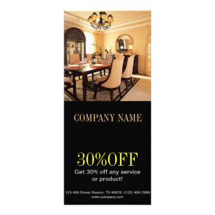 Home Stager Renovation interior designer realtor Rack Card