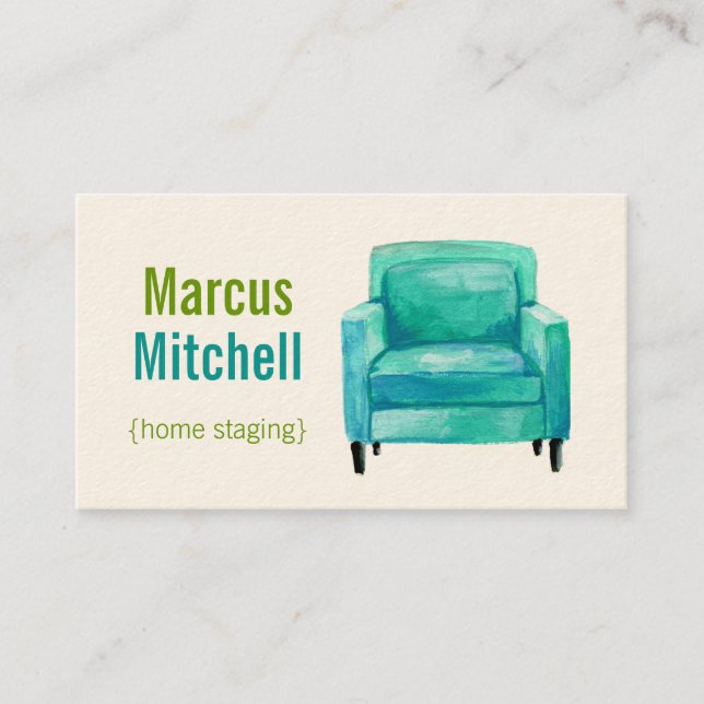 Home Staging Business Cards - horizontal (Front)