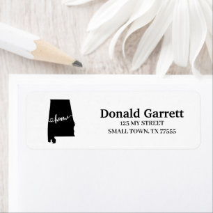 Home State Outline Heart Alabama Adresse