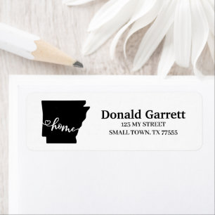 Home State Outline Heart Arkansas Address