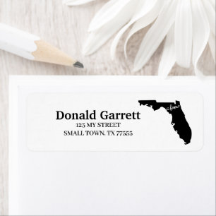 Home State Outline Heart Florida Address