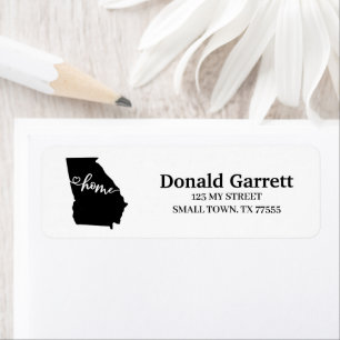 Home State Outline Heart Georgia Adresse