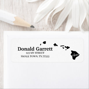 Home State Outline Heart Hawaii Adresse
