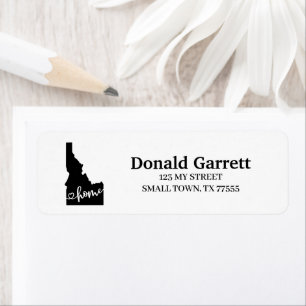 Home State Outline Heart Idaho Address
