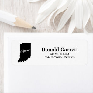 Home State Outline Heart Indiana Adresse