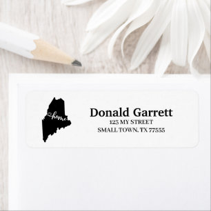 Home State Outline Heart Maine Adresse