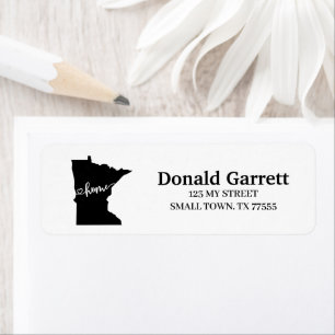 Home State Outline Heart Minnesota Adresse