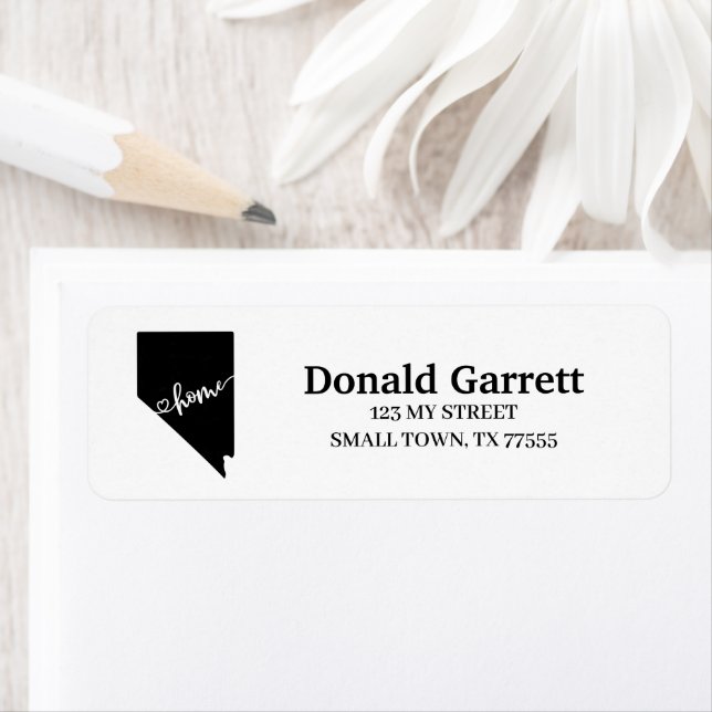 Home State Outline Heart Nevada Address (Insitu)