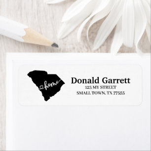 Home State Outline Heart South Carolina Adresse