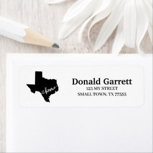 Home State Outline Heart Texas Adresse