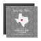 Home State Wedding Save the Date Texas