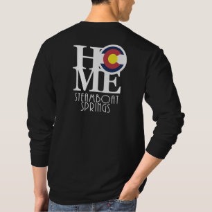 HOME Steamboat Springs (Back Print) T-Shirt