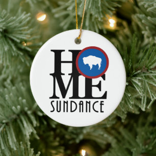 HOME Sundance Wyoming Ceramic Ornament