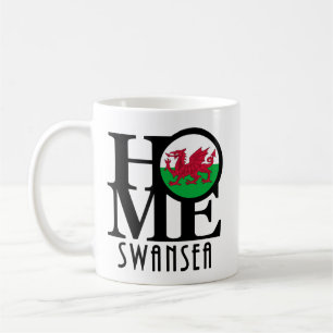 HOME Swansea Wales 11oz Coffee Mug