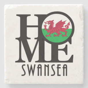 HoME Swansea Wales Stone Coaster