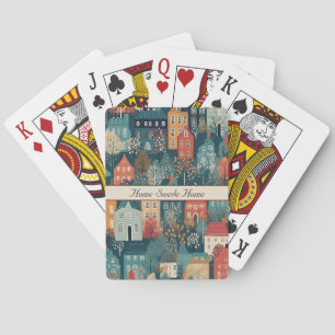 Home Swede Home Scandinavian Village Cozy Charm Playing Cards