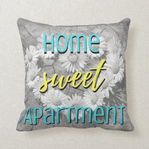 Home Sweet Apartment Throw Pillow
