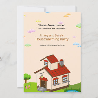 Home Sweet Celebration Housewarming Party Invitati Thank You Card