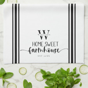 Home Sweet Farmhouse Modern Country Elegance Kitchen Towel