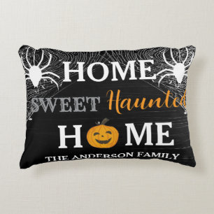 Home Sweet Haunted Home Personalized  Accent Pillow