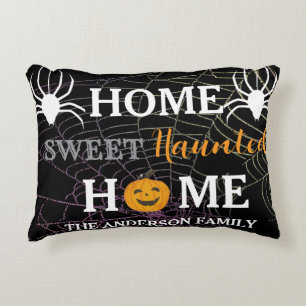 Home Sweet Haunted Home Personalized  Accent Pillow