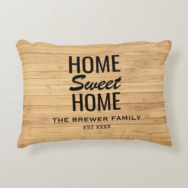 Home Sweet Home Accent Pillow (Front)