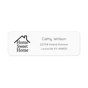 Home Sweet Home Address Labels, Housewarming 