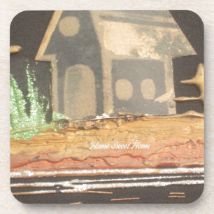 Home Sweet Home Art Print Coaster