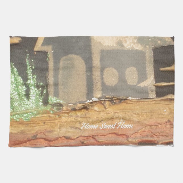 Home Sweet Home Art Print Kitchen Towel (Horizontal)