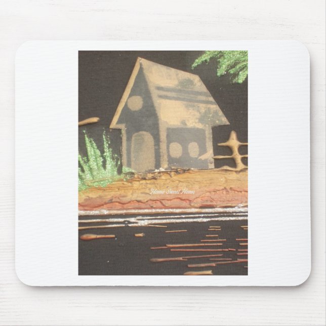Home Sweet Home Art Print Mouse Pad (Front)