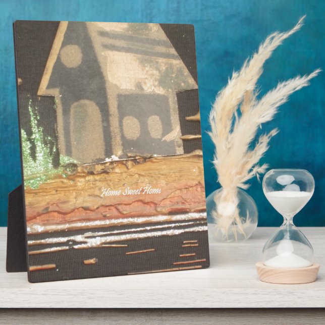 Home Sweet Home Art Print Plaque (Side)