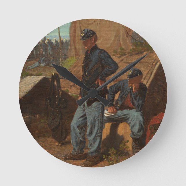 Home, Sweet Home, c.1863 (oil on canvas) Round Clock (Front)