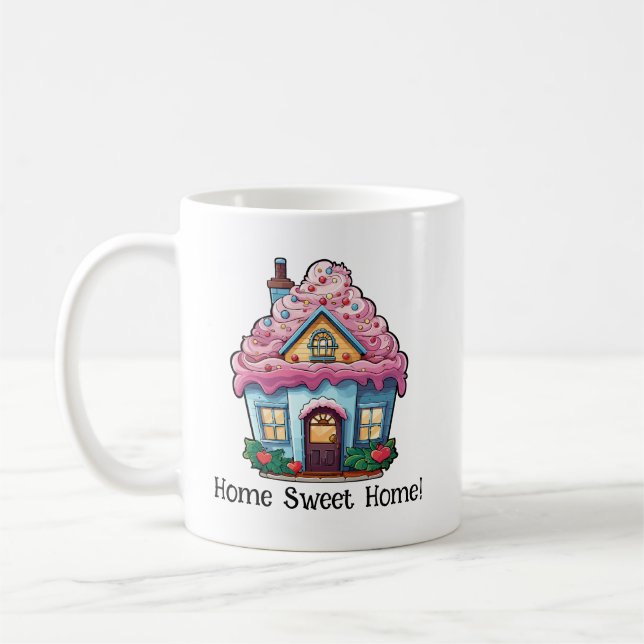 Home Sweet Home Cupcake Branded Coffee Mug (Left)