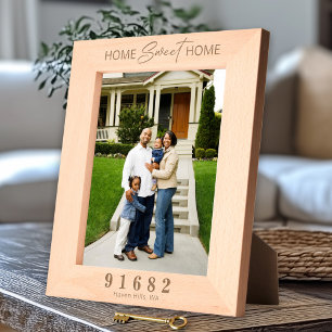 Home Sweet Home Custom Zip Code Etched Frames