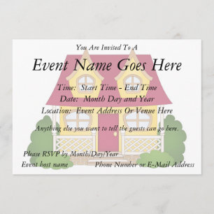 Home Sweet Home - Daytime Invitation