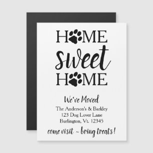 Home Sweet Home Dog Moving Announcement Card