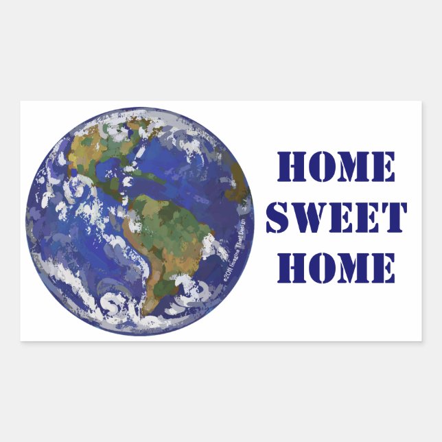 Home Sweet Home Earth Stickers (Front)