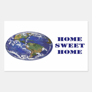 Home Sweet Home Earth Stickers