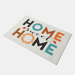 Home Sweet Home Fall Wreath Doormat