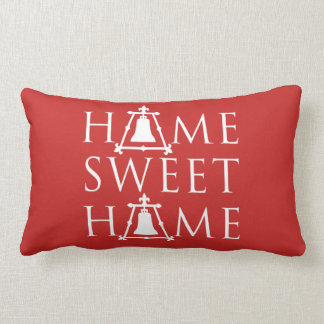 Home Sweet Home Fleur Raincross Design - Red - Lumbar Pillow