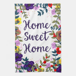 Home Sweet Home Floral Reef Kitchen Towel