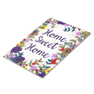 Home Sweet Home Floral Reef Notepad