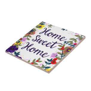 Home Sweet Home Floral Reef Tile
